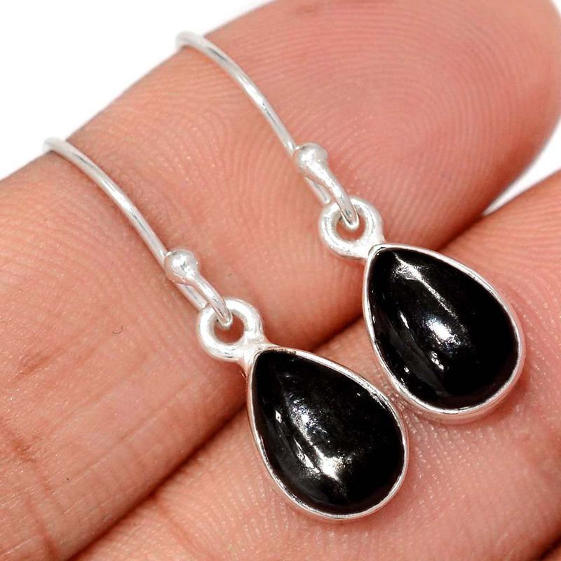 1.1" Black Star Earrings - BSTE300