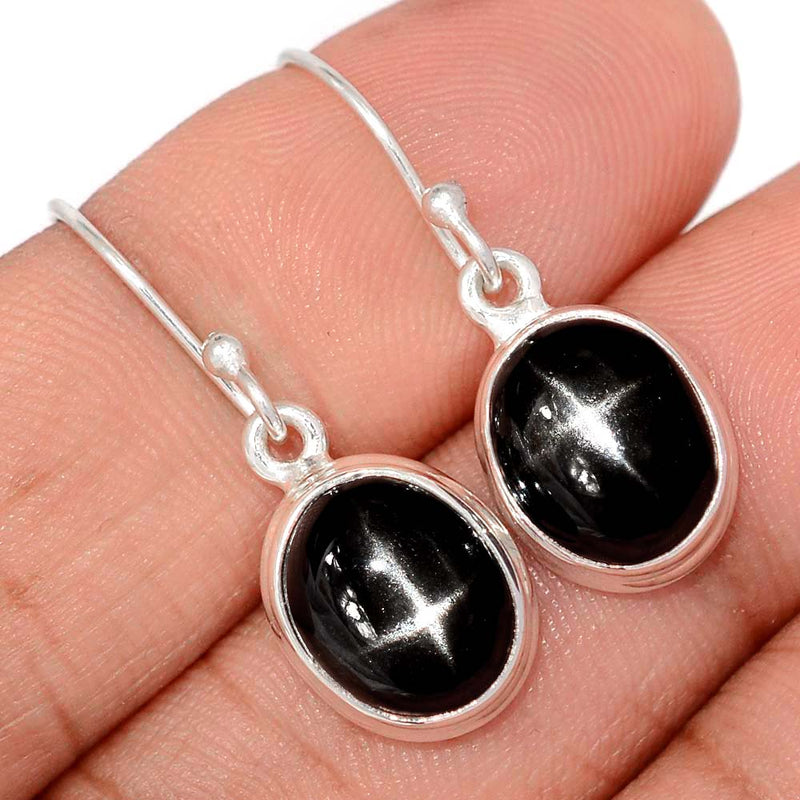1.2" Black Star Earrings - BSTE301