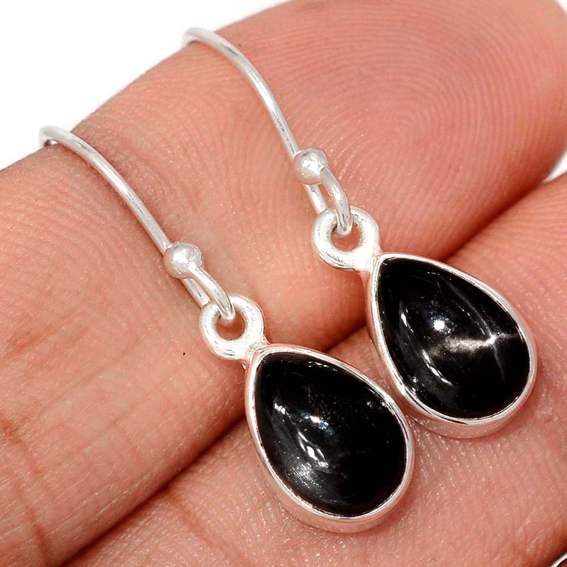 1.1" Black Star Earrings - BSTE302