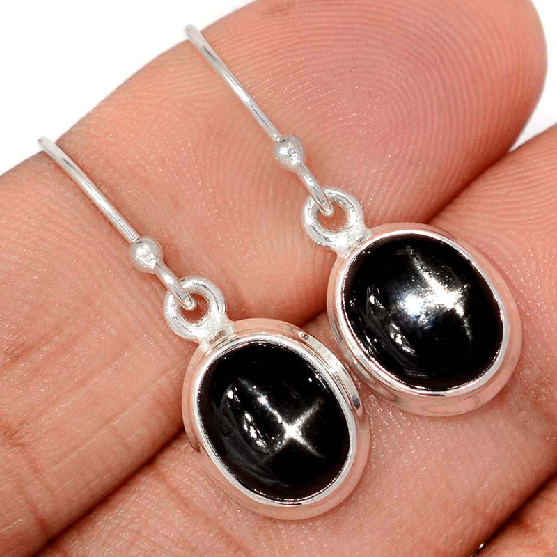 1.1" Black Star Earrings - BSTE303