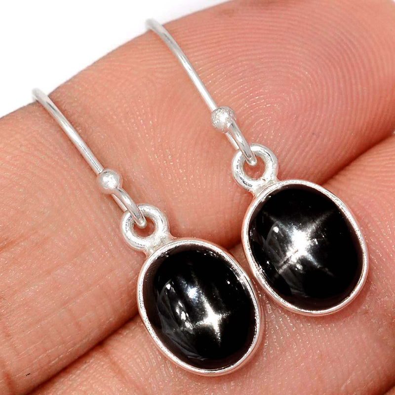 1.1" Black Star Earrings - BSTE304