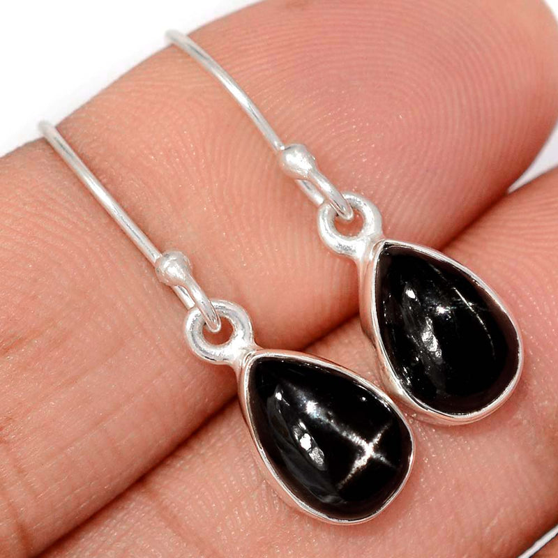 1.1" Black Star Earrings - BSTE305