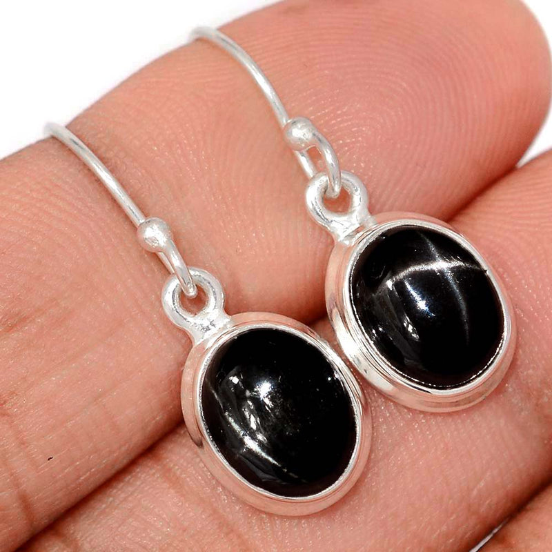 1.1" Black Star Earrings - BSTE306