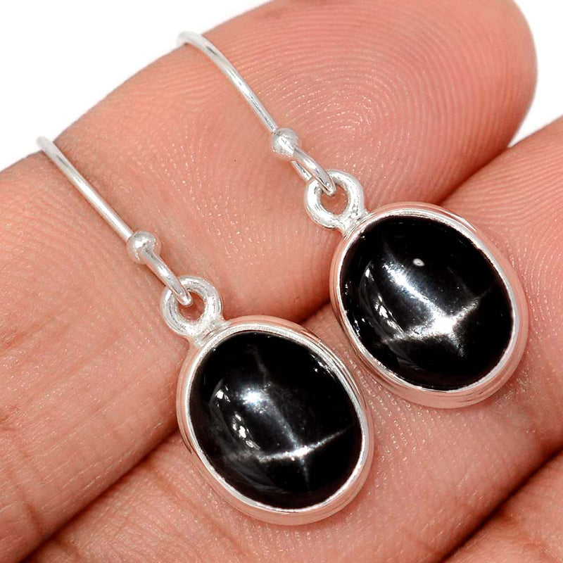1.1" Black Star Earrings - BSTE307