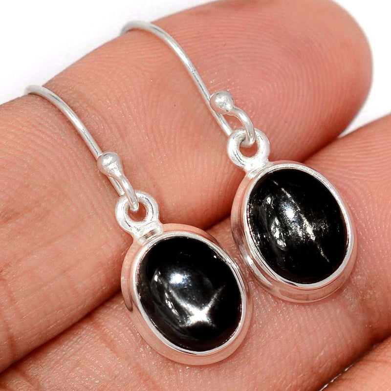 1.1" Black Star Earrings - BSTE308