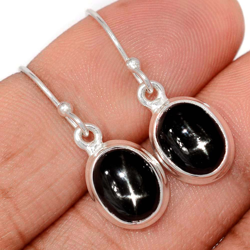 1.1" Black Star Earrings - BSTE313