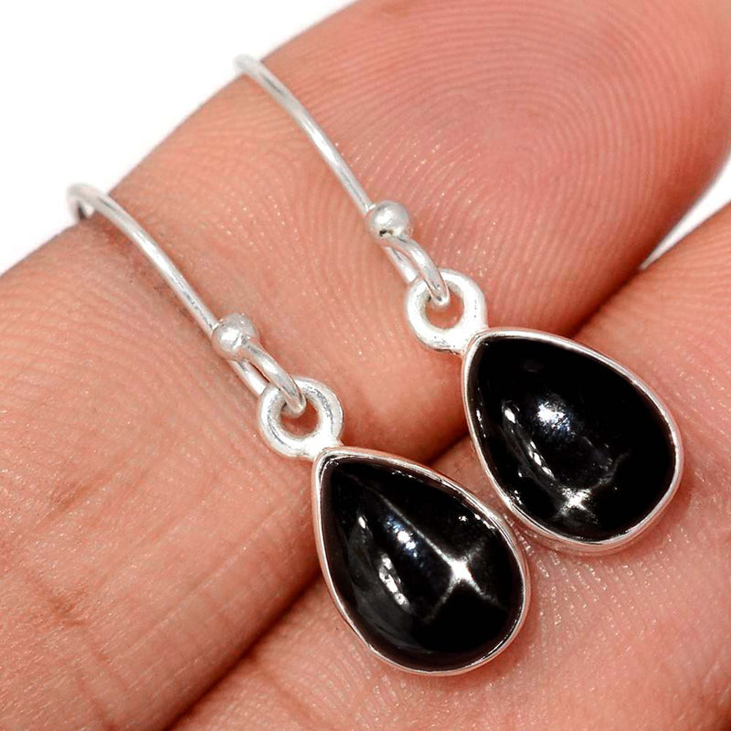 1.1" Black Star Earrings - BSTE314
