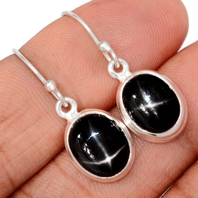 1.1" Black Star Earrings - BSTE315