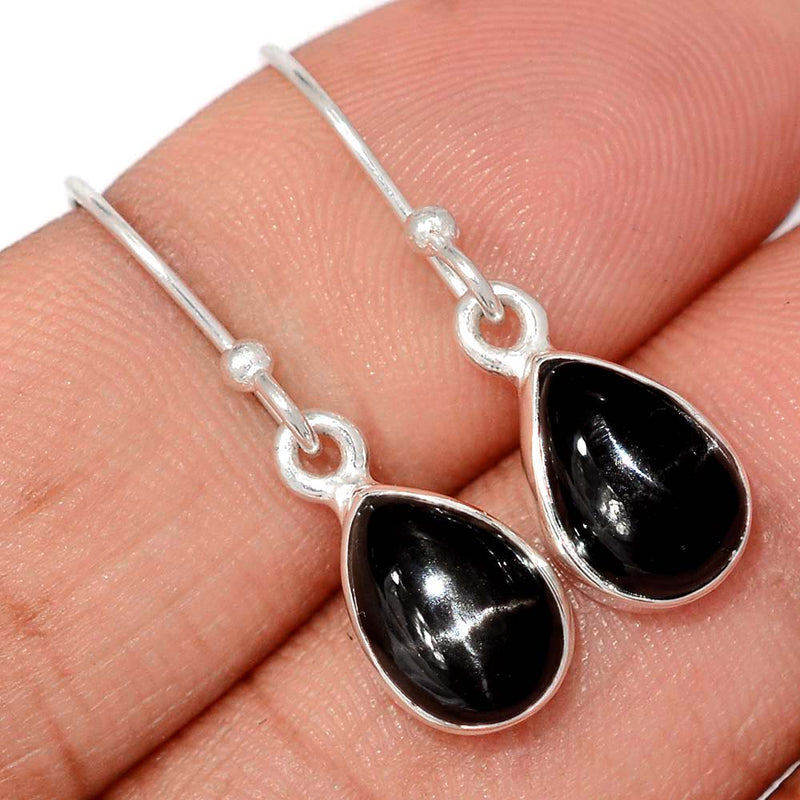 1.1" Black Star Earrings - BSTE316
