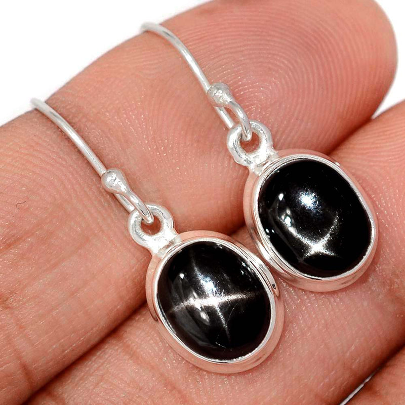 1.1" Black Star Earrings - BSTE318