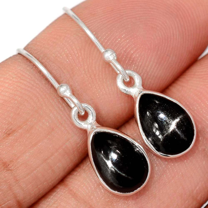 1.1" Black Star Earrings - BSTE319