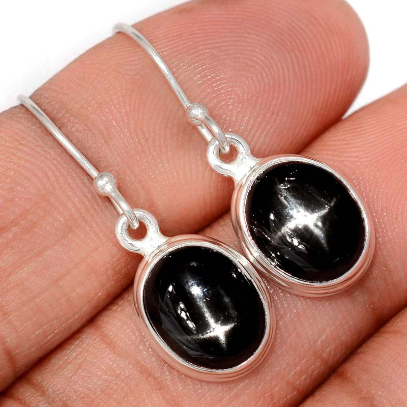 1.1" Black Star Earrings - BSTE320
