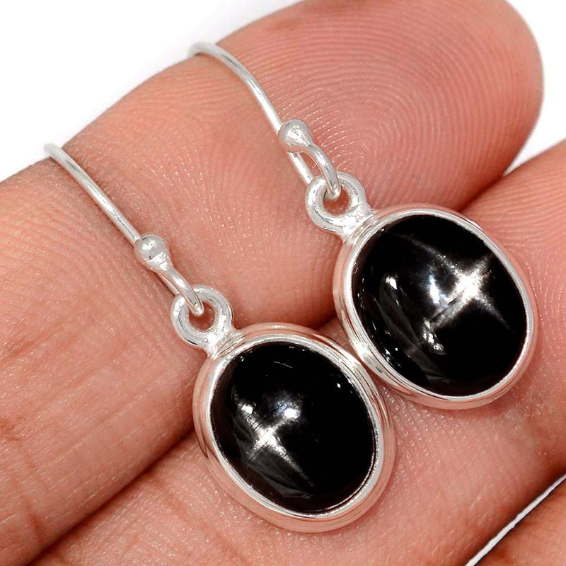 1.1" Black Star Earrings - BSTE322