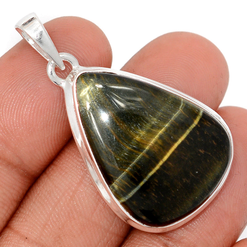 1.6" Blue Tiger Eye Pendants - BTEP1076