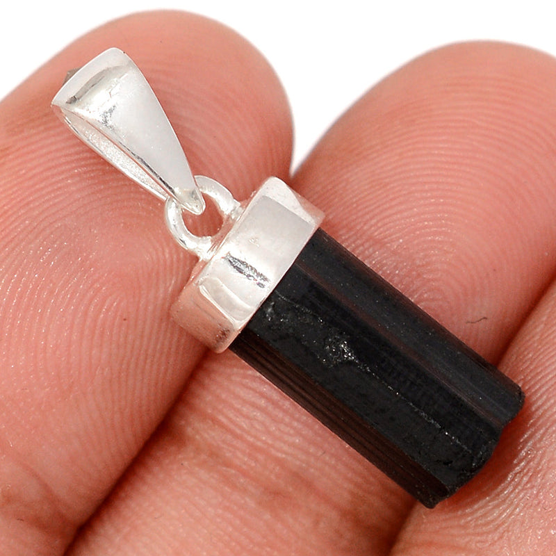 1.5" Black Tourmaline Point Pendants - BTMP182