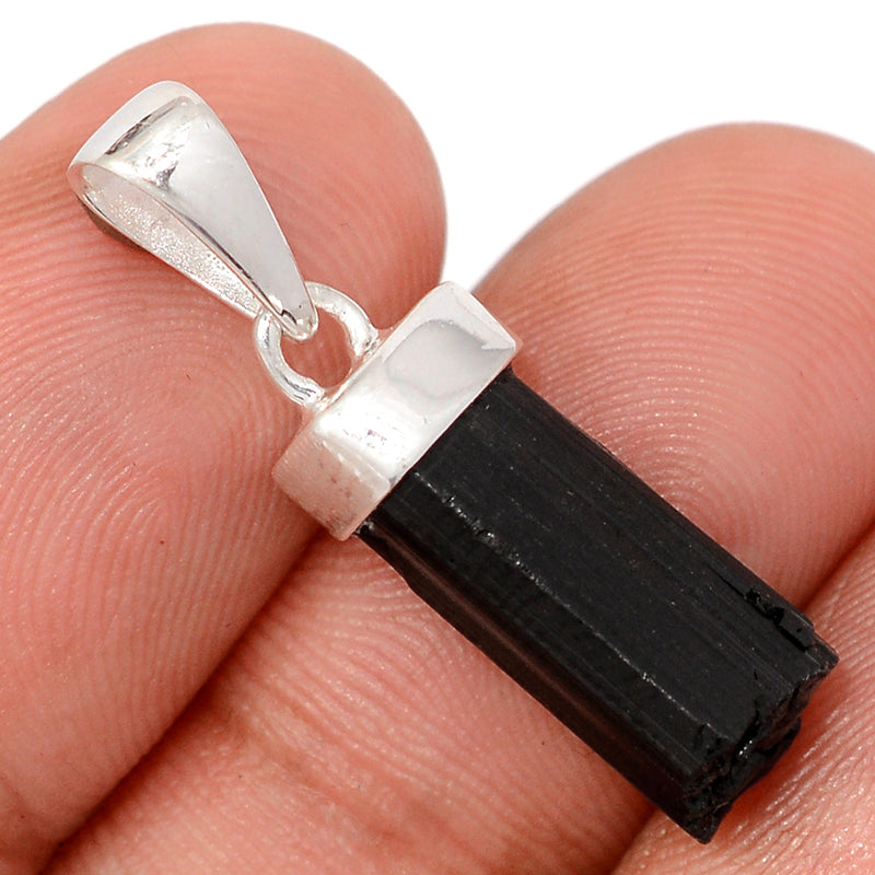 1.5" Black Tourmaline Point Pendants - BTMP182
