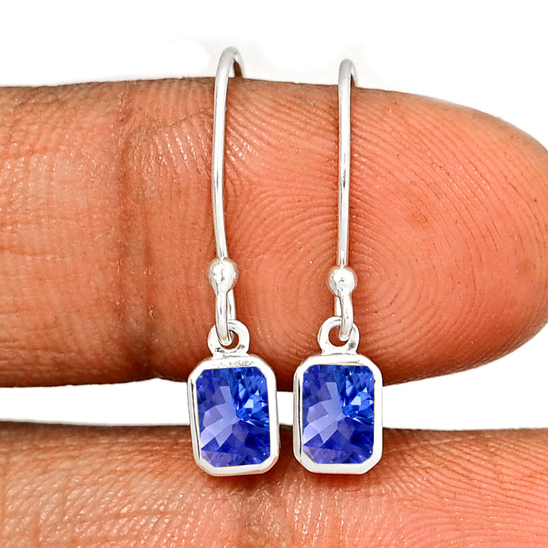 6*4 MM Octo - Tanzanite Faceted Earrings - CB-E919TZF