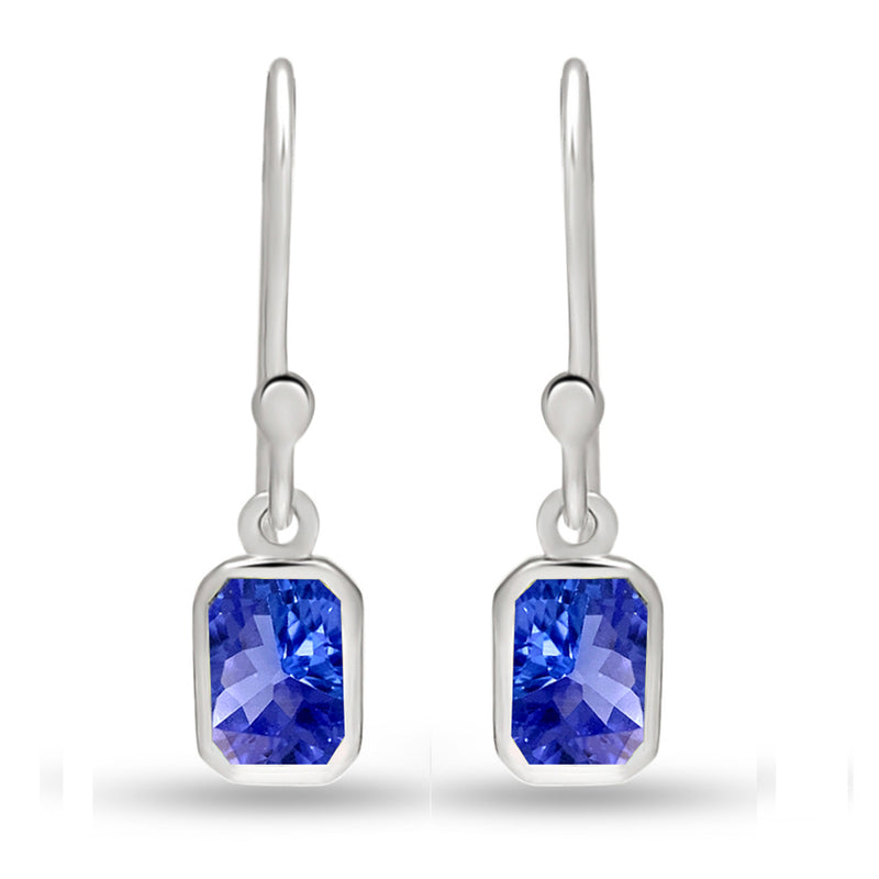 6*4 MM Octo - Tanzanite Faceted Earrings - CB-E919TZF