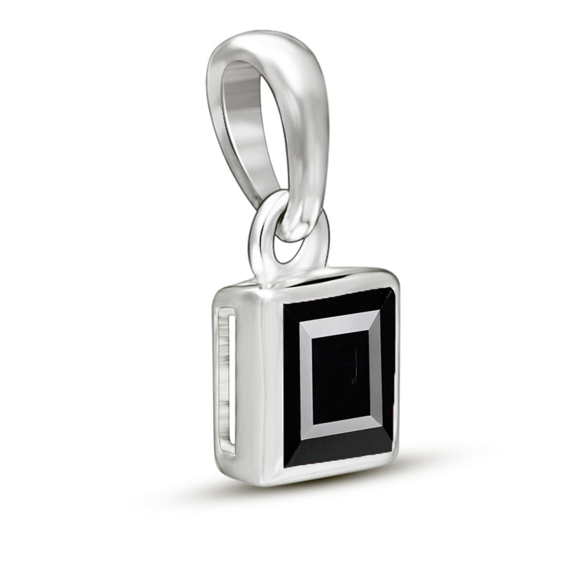 5*5 MM Square - Black Spinel Faceted Pendants - CB-P707BS Catalogue