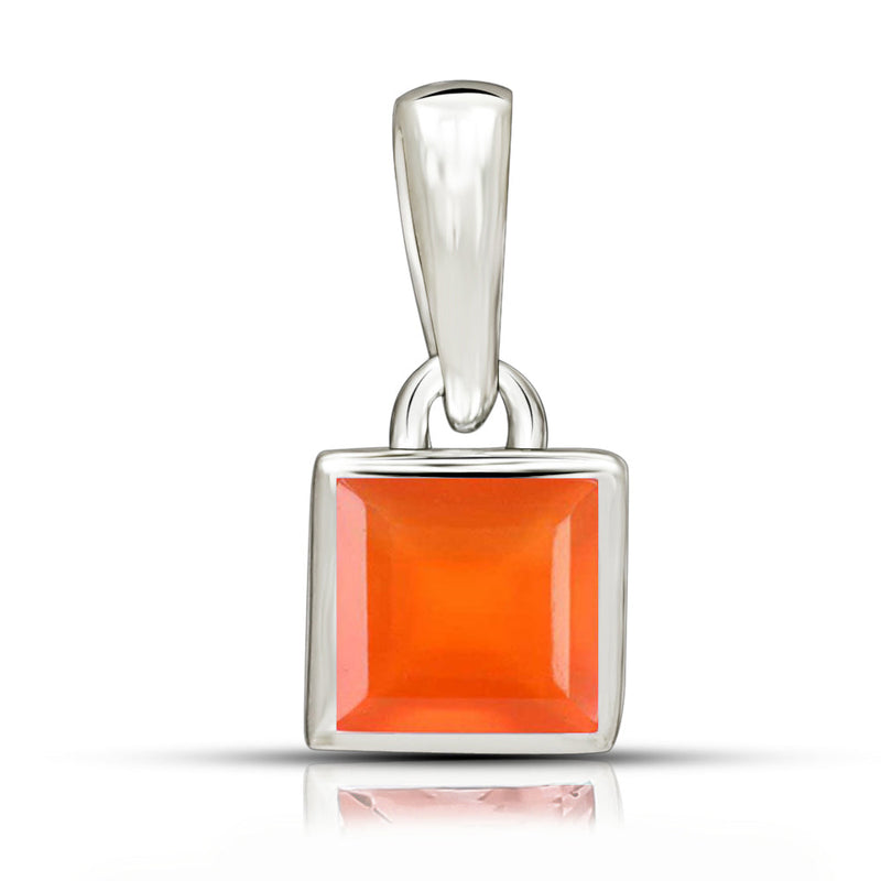 5*5 MM Square - Carnelian Faceted Pendants - CB-P707CRF Catalogue