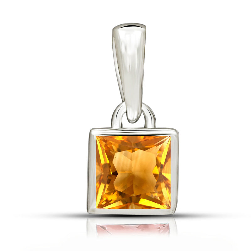 5*5 MM Square - Citrine Pendants - CB-P707C Catalogue