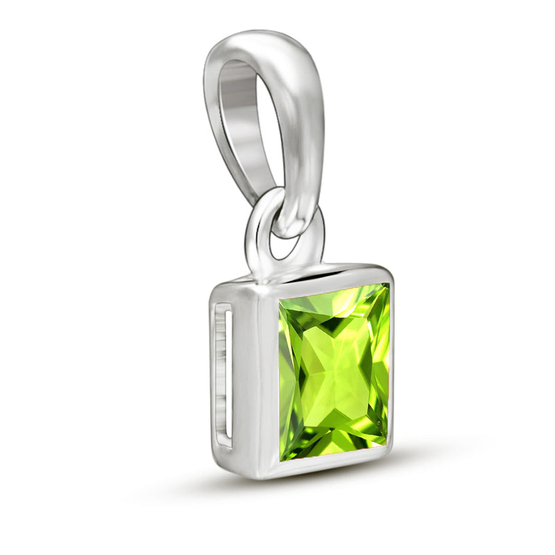 5*5 MM Square - Peridot Pendants - CB-P707P Catalogue