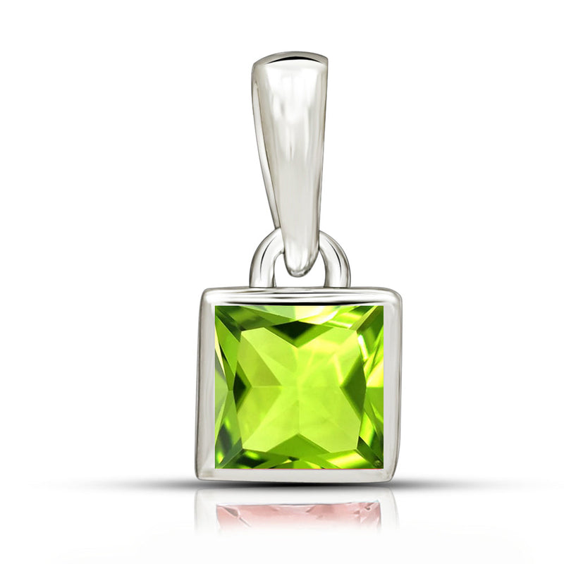 5*5 MM Square - Peridot Pendants - CB-P707P Catalogue