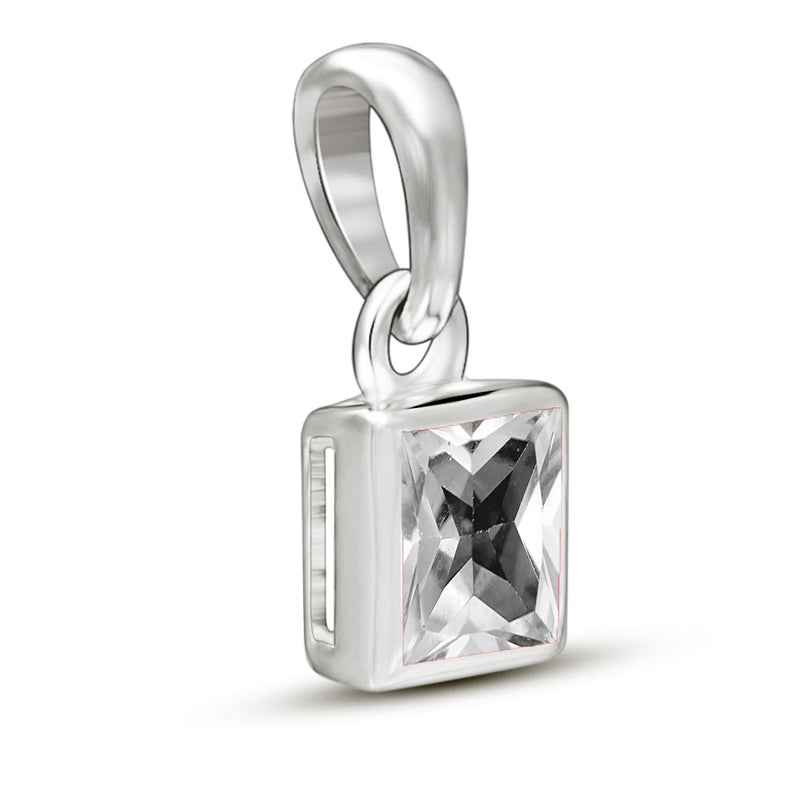 5*5 MM Square - White Topaz Pendants - CB-P707WT Catalogue