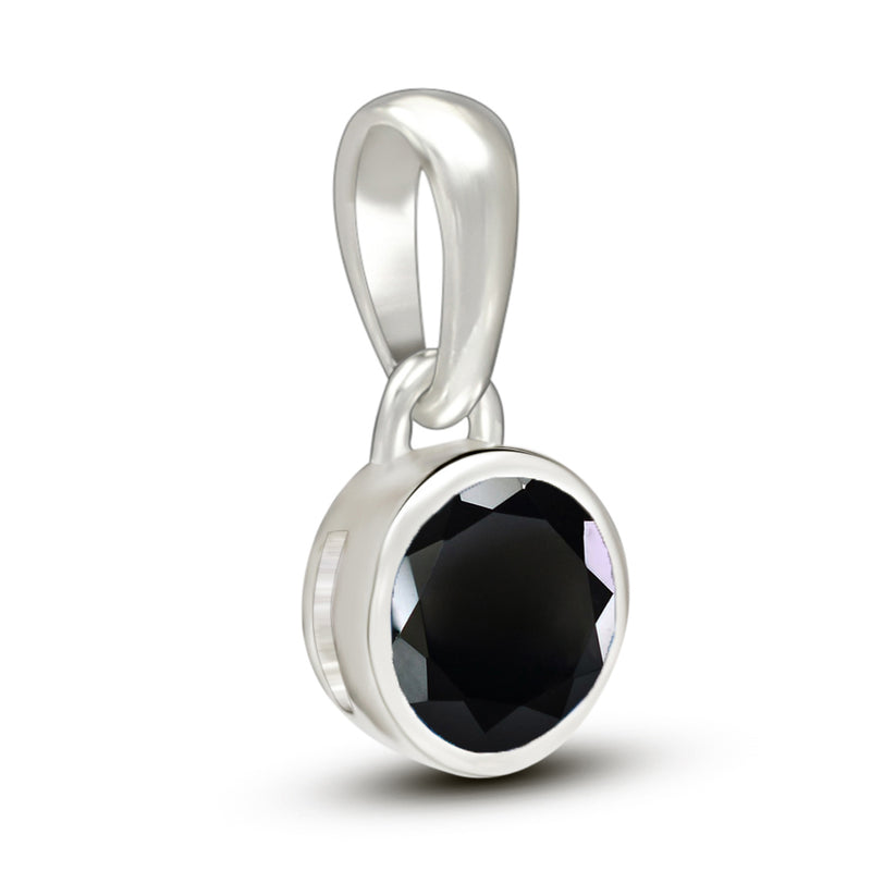 5*5 MM Round - Black Spinel Faceted Pendants - CB-P708BS Catalogue