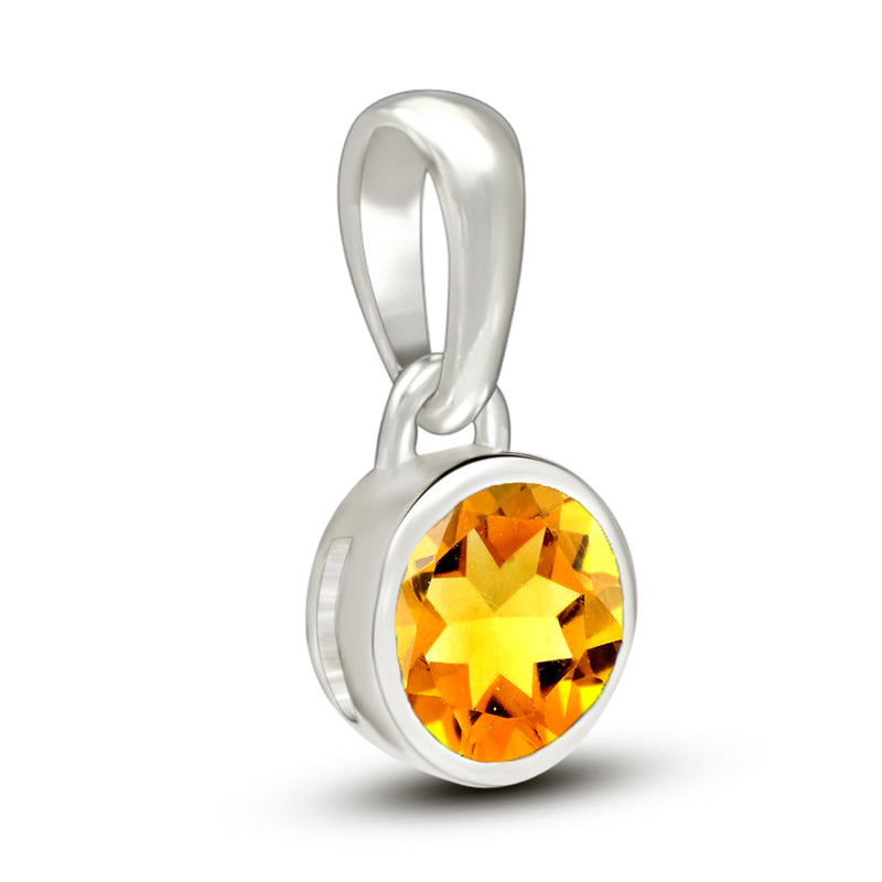 5*5 MM Round - Citrine Pendants - CB-P708C Catalogue