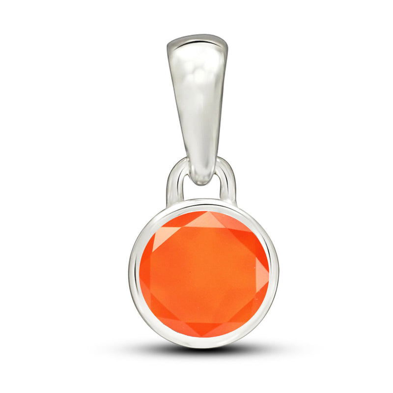 5*5 MM Round - Carnelian Faceted Pendants - CB-P708CRF Catalogue