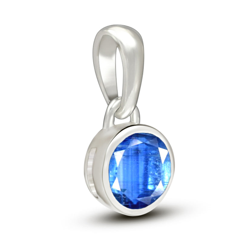 5*5 MM Round - Kyanite Faceted Pendants - CB-P708K Catalogue