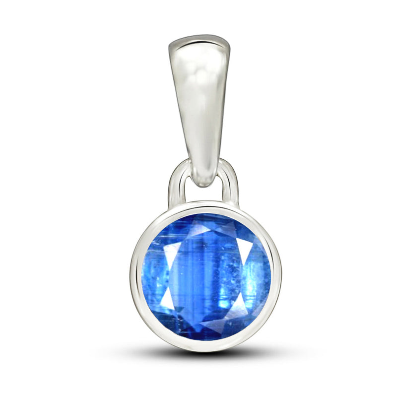5*5 MM Round - Kyanite Faceted Pendants - CB-P708K Catalogue