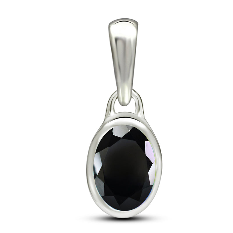 7*5 MM Oval - Black Spinel Faceted Pendants - CB-P709BS Catalogue