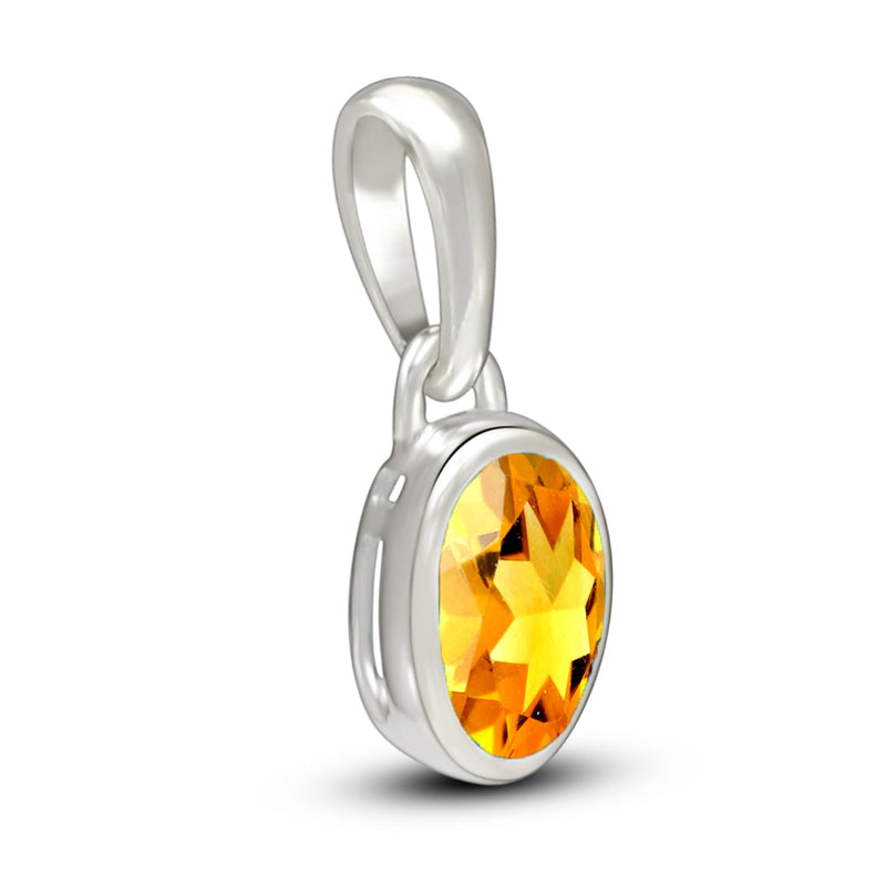 7*5 MM Oval - Citrine Pendants - CB-P709C Catalogue
