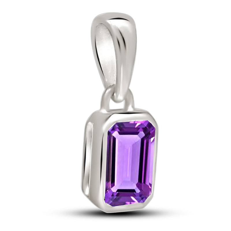 6*4 MM Octo - Amethyst Faceted Pendants - CB-P716A Catalogue