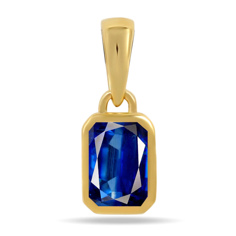 6*4 MM Octo - 18k Gold Vermeil - Kyanite Faceted Pendants - CB-P716G-K Catalogue