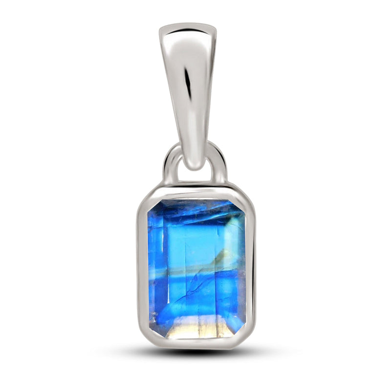 6*4 MM Octo - Rainbow Moonstone Faceted Pendants - CB-P716RM Catalogue