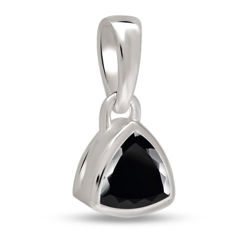 5*5 MM Trillion - Black Spinel Faceted Pendants - CB-P717BS Catalogue