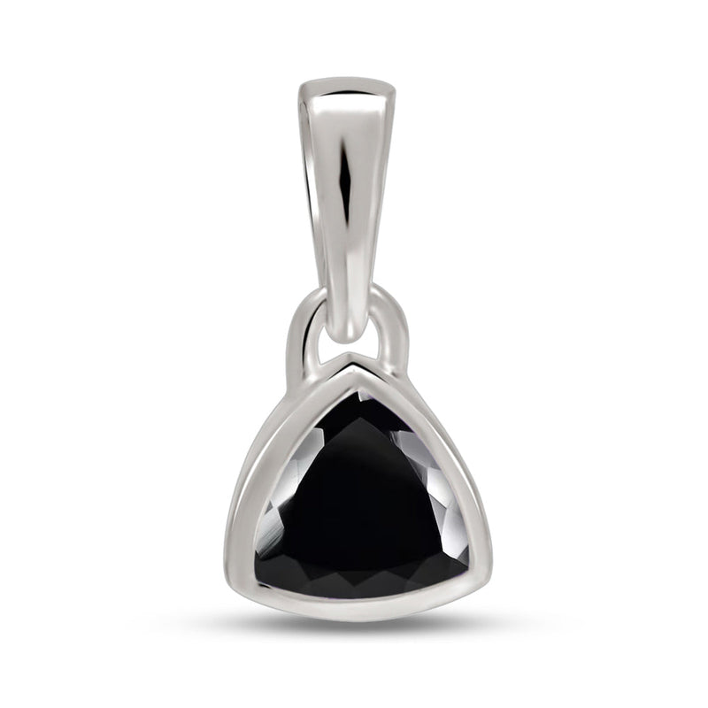 5*5 MM Trillion - Black Spinel Faceted Pendants - CB-P717BS Catalogue