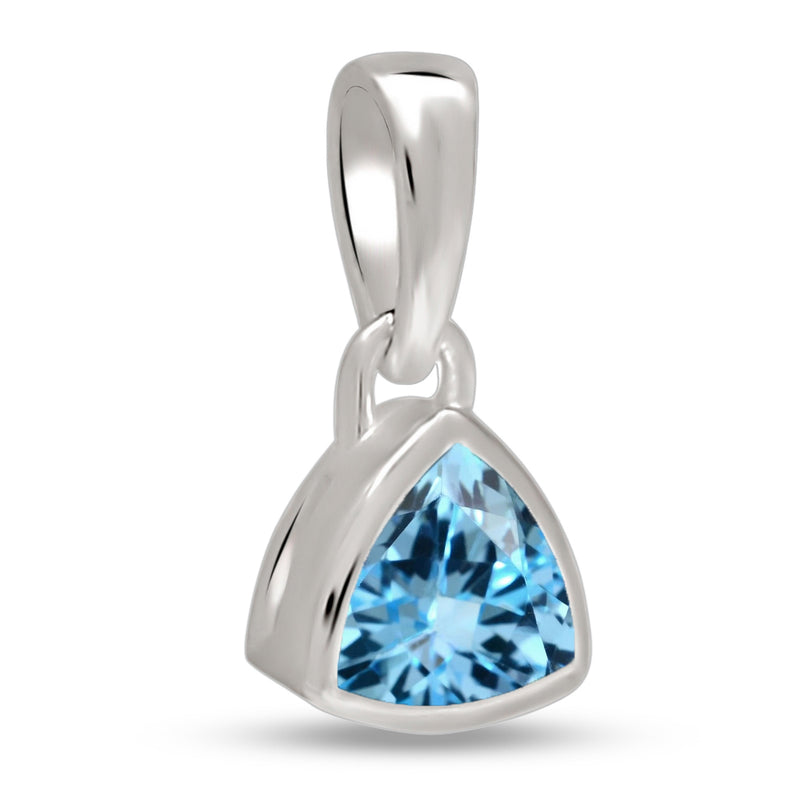 5*5 MM Trillion - Blue Topaz Pendants - CB-P717BT Catalogue