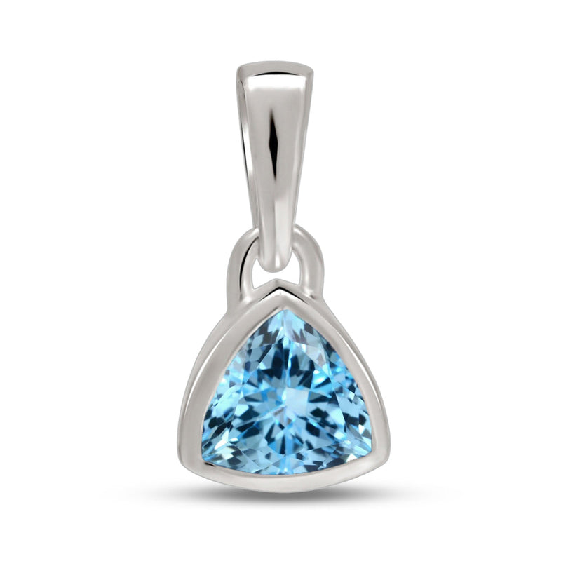 5*5 MM Trillion - Blue Topaz Pendants - CB-P717BT Catalogue