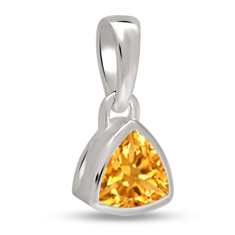 5*5 MM Trillion - Citrine Pendants - CB-P717C Catalogue
