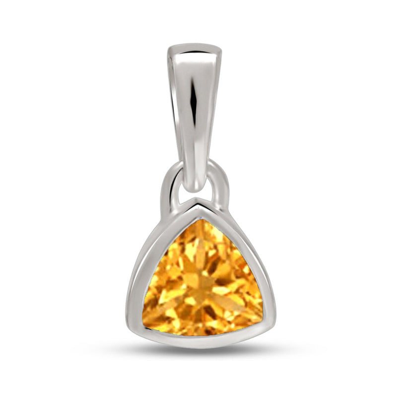 5*5 MM Trillion - Citrine Pendants - CB-P717C Catalogue