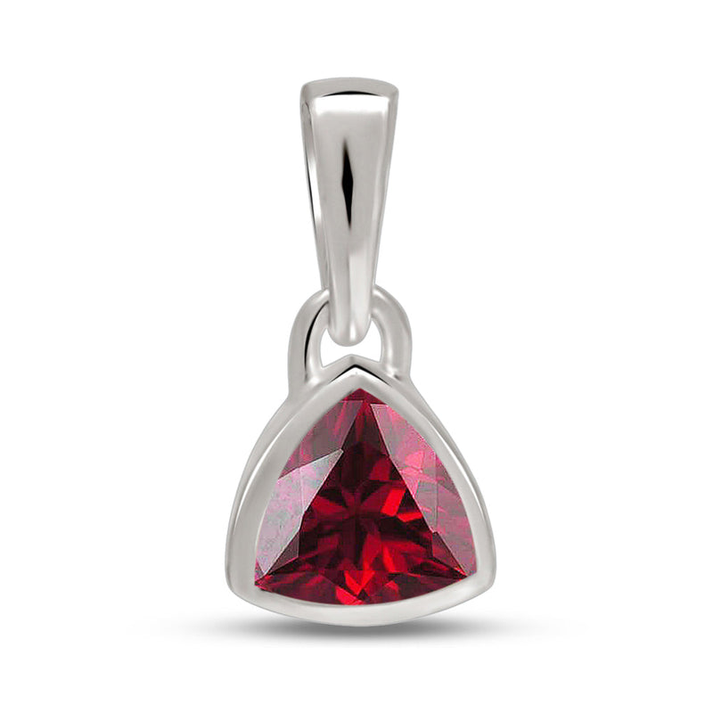 5*5 MM Trillion - Garnet Faceted Pendants - CB-P717G Catalogue