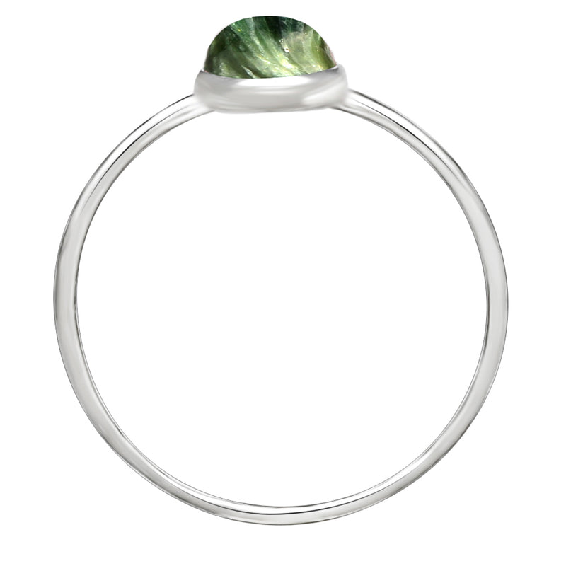 9*6 MM Pear - Seraphinite Ring - CB-R810SRP Catalogue