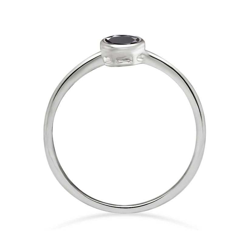 4*4 MM Round - Black Spinel Ring - CB-R813BS Catalogue