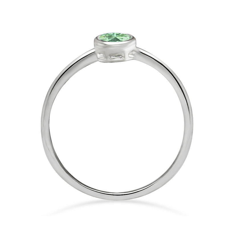 4*4 MM Round - Mint Green Kyanite Ring - CB-R813GK Catalogue