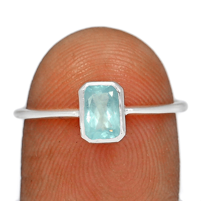 6*4 MM Octo - Aquamarine Faceted Ring - CB-R814AQF Catalogue