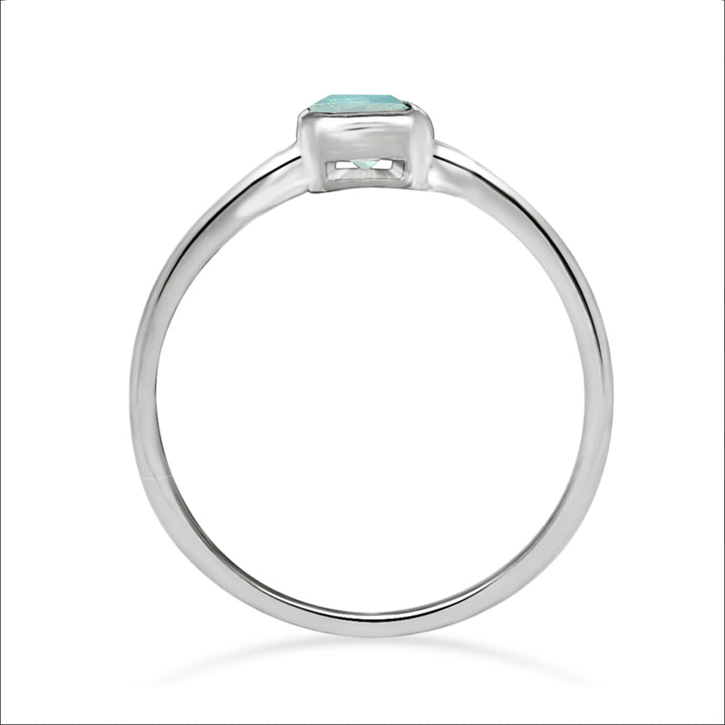 6*4 MM Octo - Aquamarine Faceted Ring - CB-R814AQF Catalogue